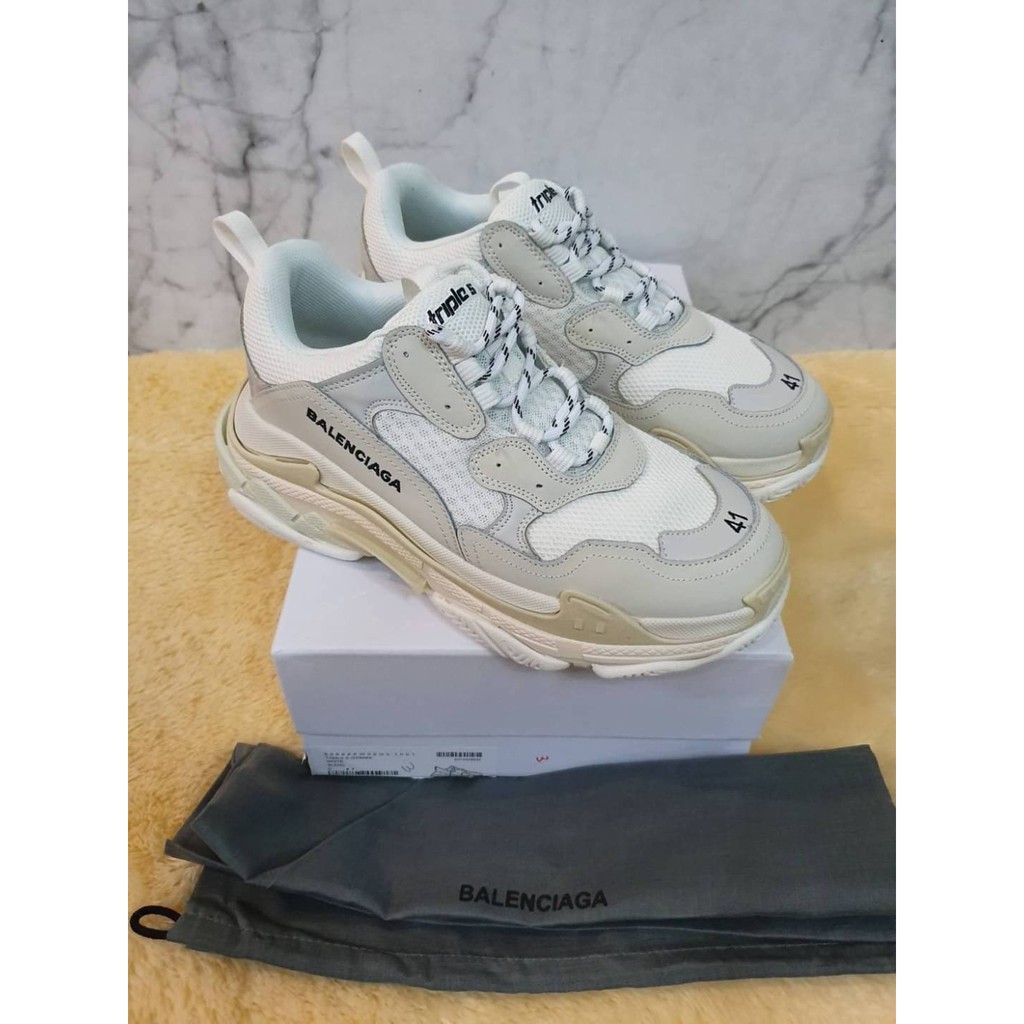 BALENCIAGA TRIPLE S WHITE ORIGINAL UA