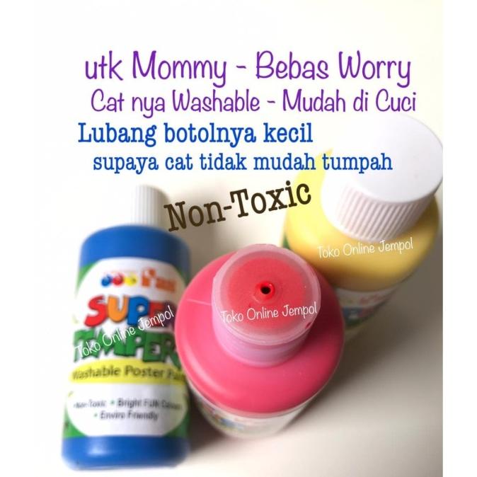 

TERMURAH Washable Paint 3 warna Finger Non Toxic Cat FAS Super Tempera ATK941FS/CAT AKRILIK SET/CAT AKRILIK SET 24 WARNA/CAT AKRILIK PASTEL/CAT AIR/CAT AIR LUKIS SET/CAT AIR GIOTTO/KUAS LUKIS 1 SET/KUAS LUKIS KECIL/KUAS LUKIS LENGKAP/KANVAS LUKIS/KANVAS