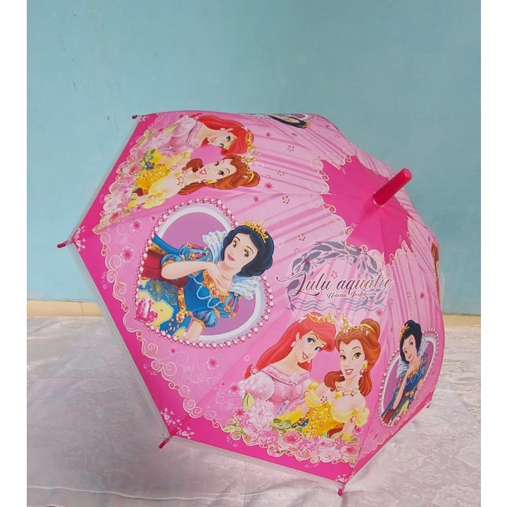 Payung anak karakter kartun princess frozen full print