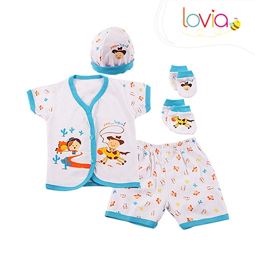 Kiddy Setelan Baju Bayi / Set Baju Bayi / Hadiah Bayi / Gift Set Motif Lucu