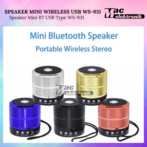 Mini Speaker Wireless Portable Stereo Speaker Lingkaran meriam baja kecil  Mini BT Speaker Bass Wireless Audio Portable Speakers Bulat Meriam Baja Kecil