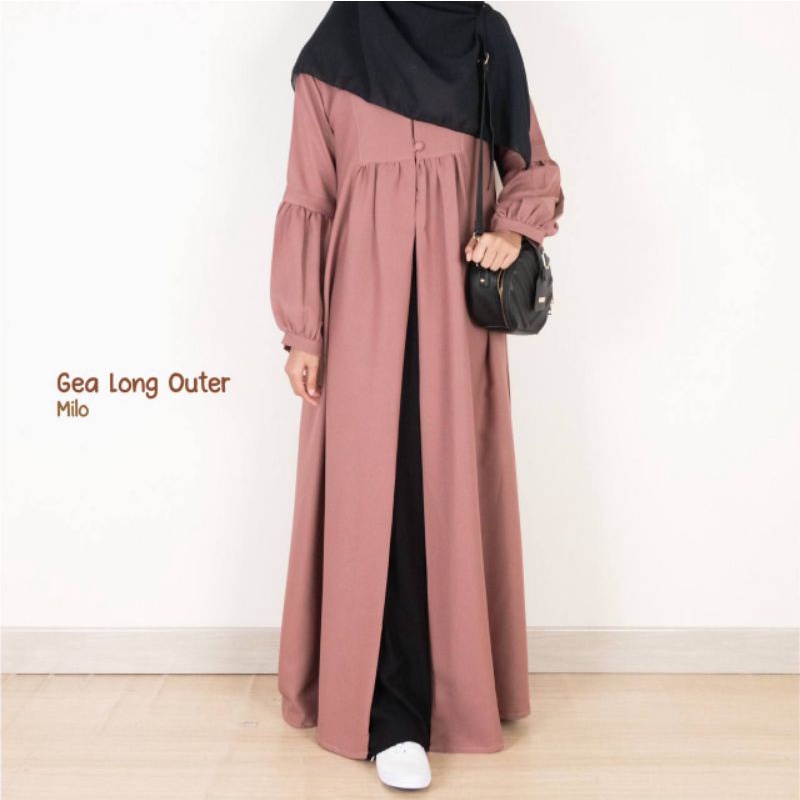 OUTER MUSLIMAH SYAR'I - LONG OUTER - LONG TUNIK - GAMIS OUTER - LONG OUTER TERBARU - OUTER KEKINIAN 