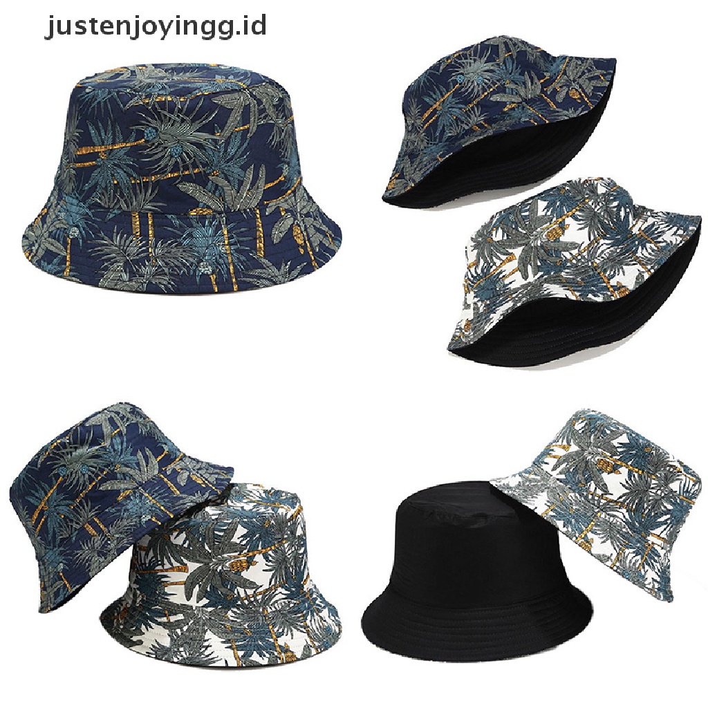 Topi Bucket Dua Sisi Motif Kartun Graffiti