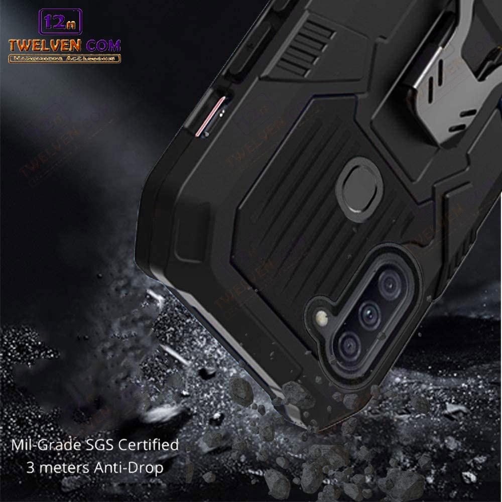 Case Shockproof Samsung A01 / A01 Core / A02 / A02s / A03 / A03s / A03 Core / A10 / A10s / A11 / A12 / A13 / A2 Core / A20 / A20s / A21 / A21s / A22 4G / A22 5G / A23 - Armor Hardcase Stand Clip