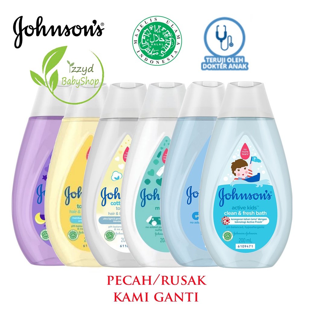 Johnson's baby lotion / bath / shampoo bayi wash sabun bayi CottonTouch Face &amp; Body, milk rice, regular, bedtime 200 ml johnsons jhonson sabun johnson shampoo