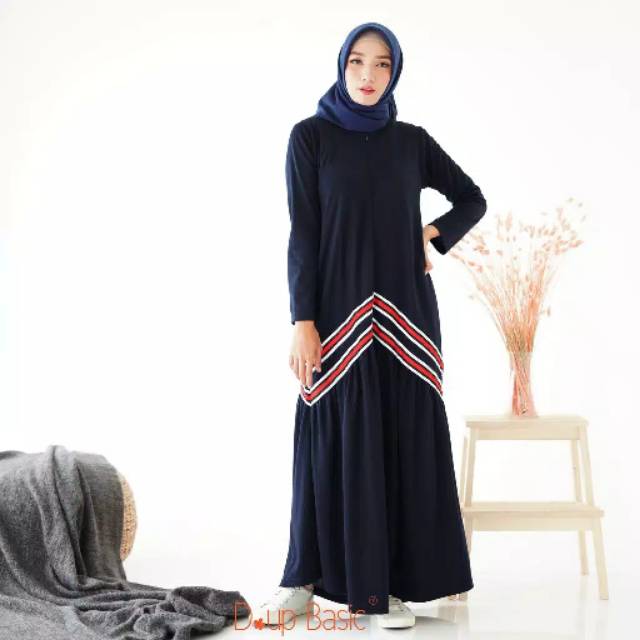 GAMIS KAOS BERYL - gamis kaos remaja syari terbaru