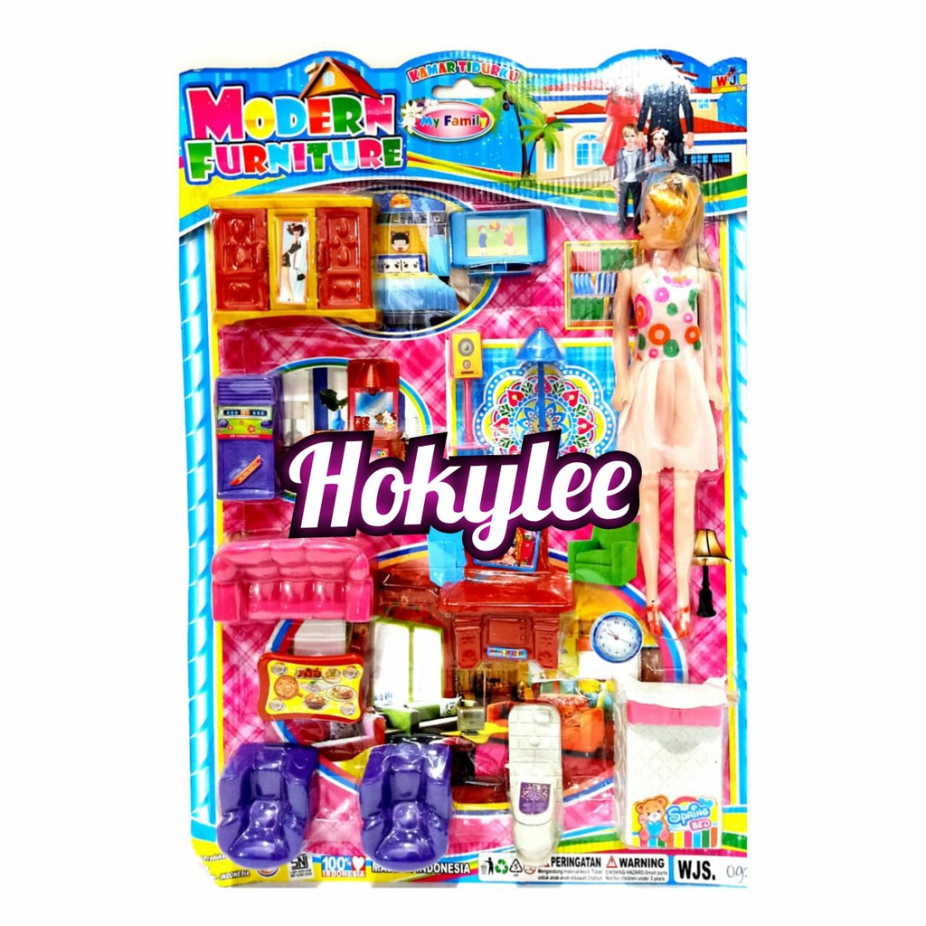MAINAN BARBIE FURNITURE PERABOTAN RUMAH BARBIE - WJS 097