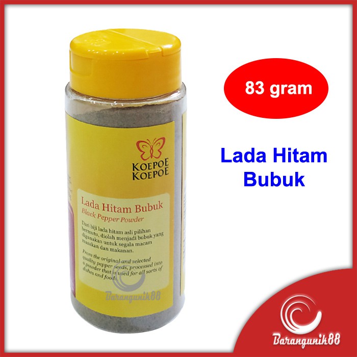 Koepoe Koepoe Lada Hitam Bubuk 83 gram Black Pepper Powder