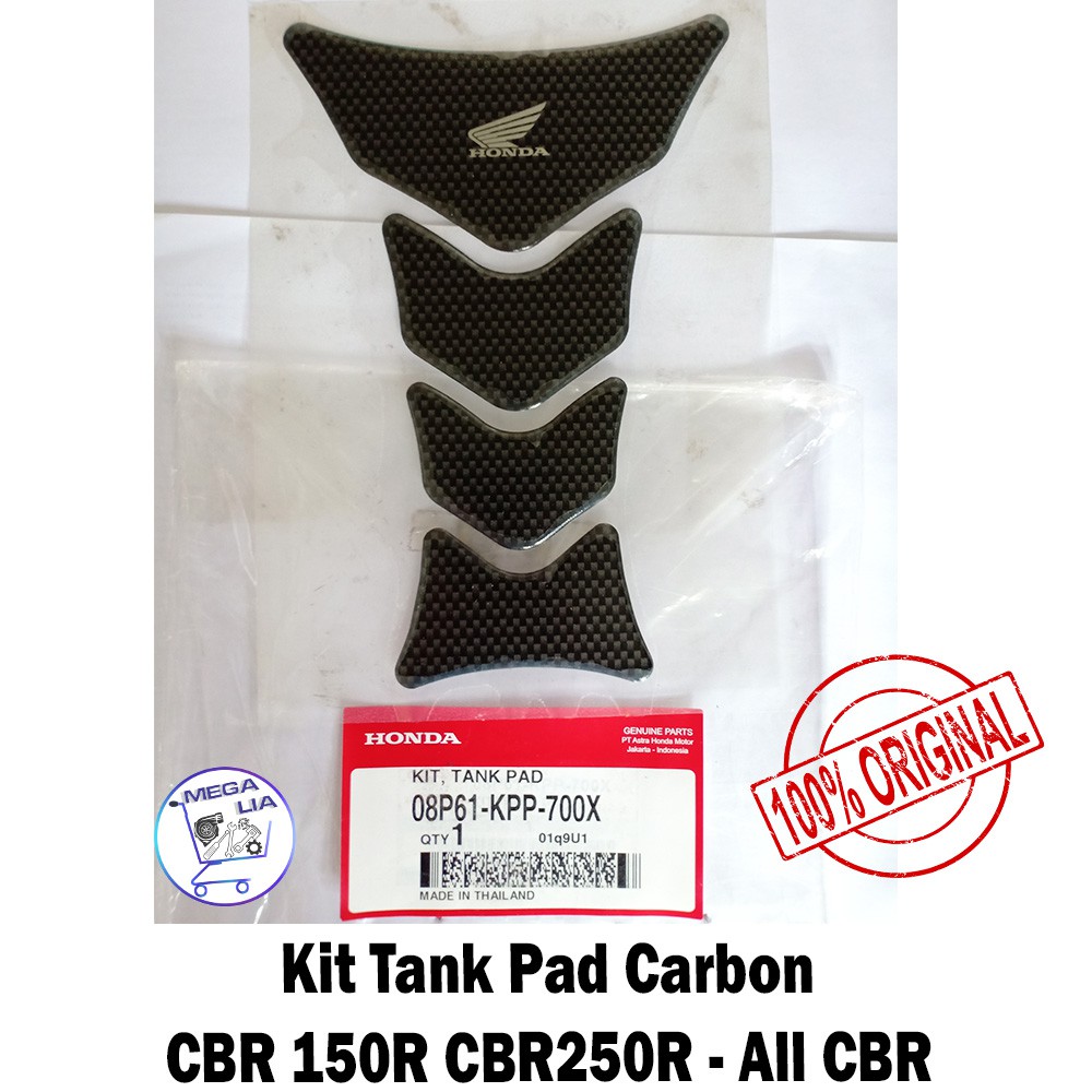 Stiker Karet Pelindung Tangki CBR 150R CBR250R - Kit Tank Pad Carbon All CBR 08P61-KPP-700X ORI