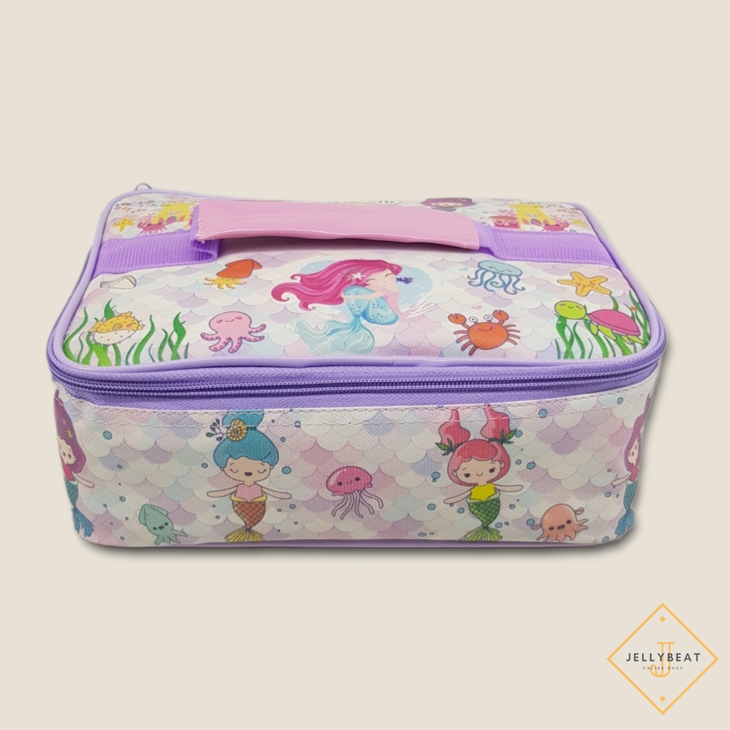 TAS BEKAL BESAR PREMIUM SINGLE (24x18x8cm) - MERMAID PINK