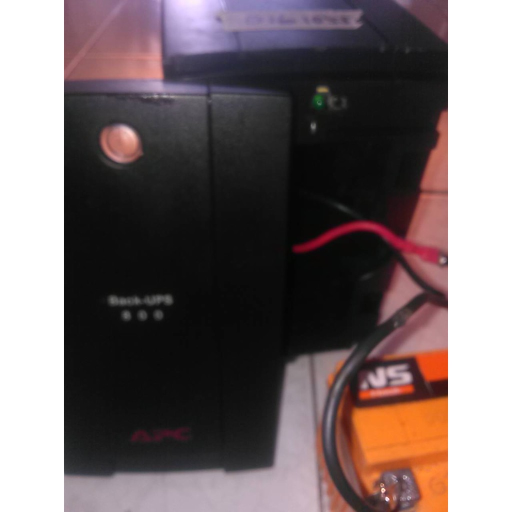 Ups apc back-ups 800 minus beep mati 800va bx800li-ms bekas jual tanpa aki & kabel power