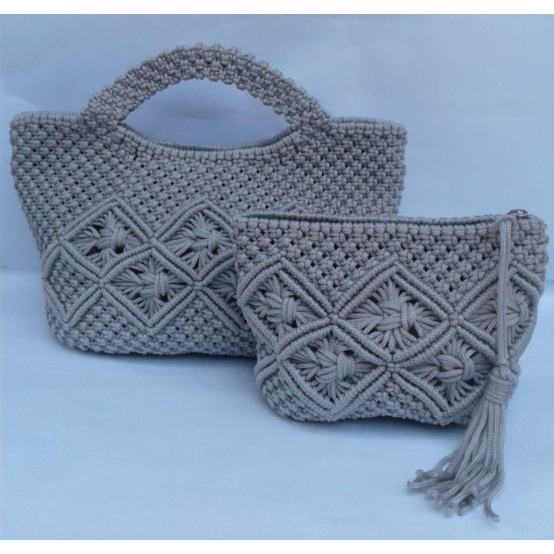 Jual Tas rajut wanita hand bag | Shopee Indonesia