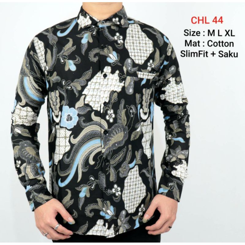 KEMEJA BATIK PRIA COLINDION BAJU BATIK PRIA ELEGAN MEWAH CBL1074