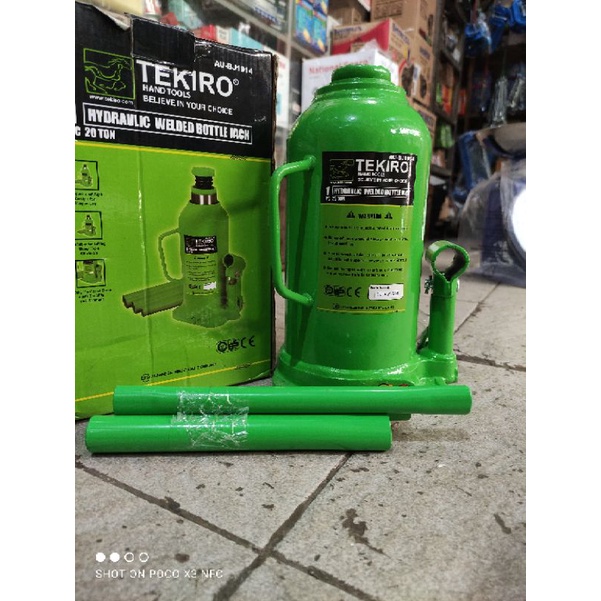 dongkrak botol TEKIRO 20ton/dongkrak mobil TEKIRO 20ton hydraulic welded bottle jack