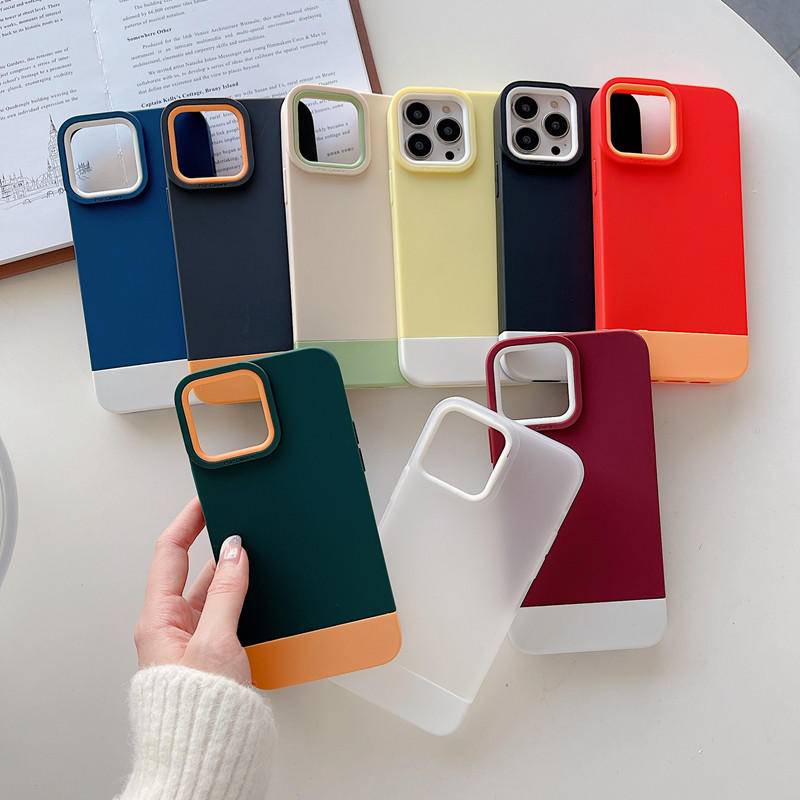 Case Bahan Tpu Warna Kontras Untuk IPhone 13 12 11 Pro Max X XS Max XR