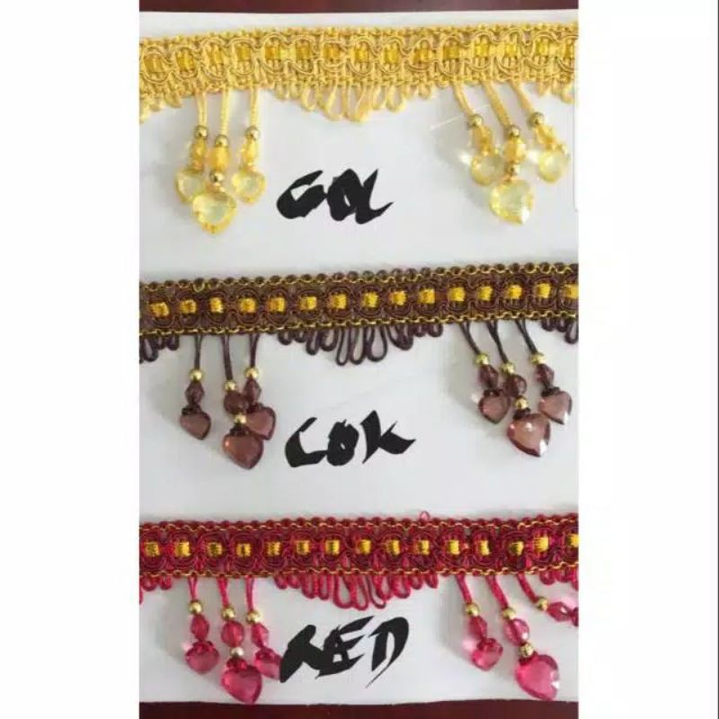 renda gorden kristal renda meteran renda gorden love3