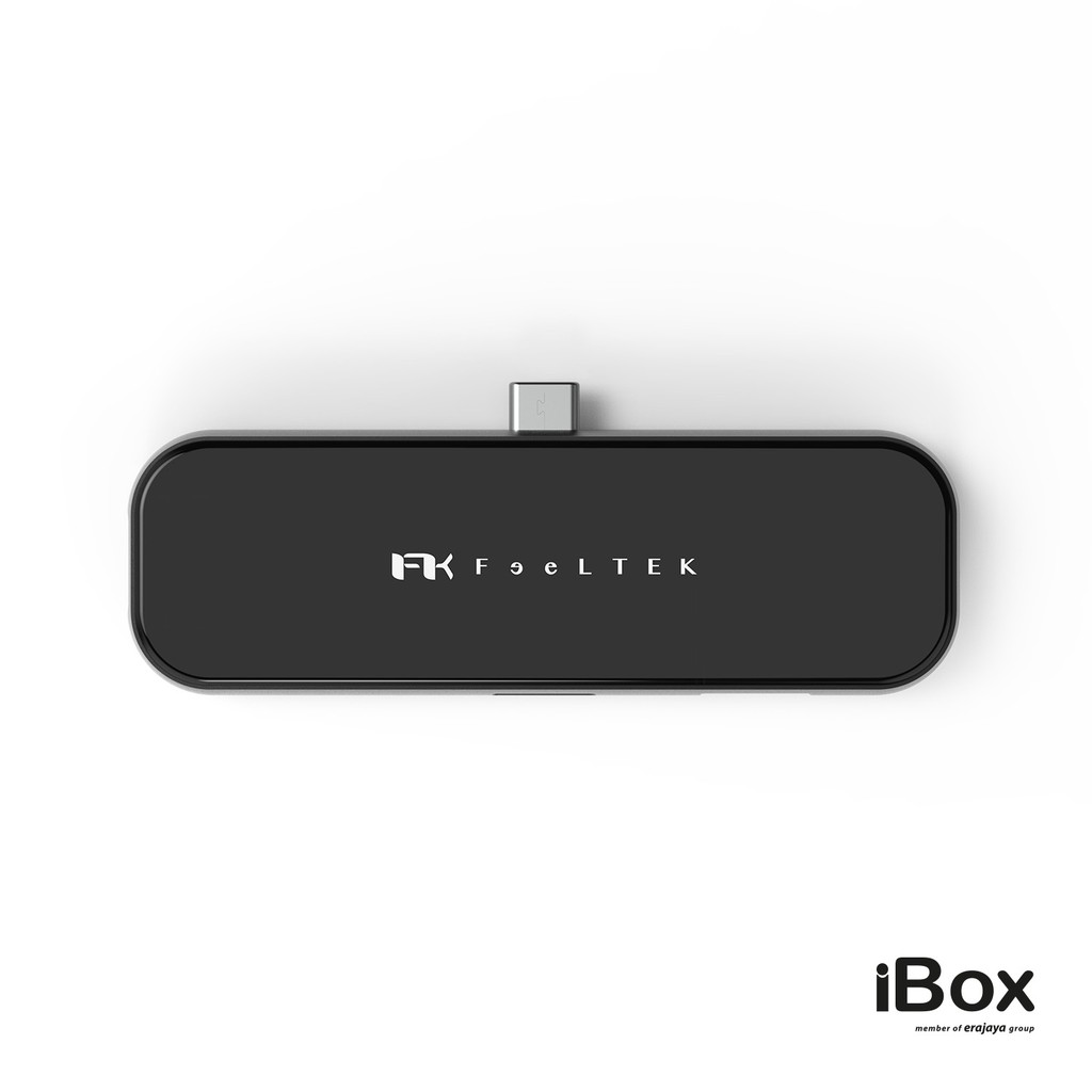 Feeltek Jet Glass 6 in 1 USB-C Hub - Black