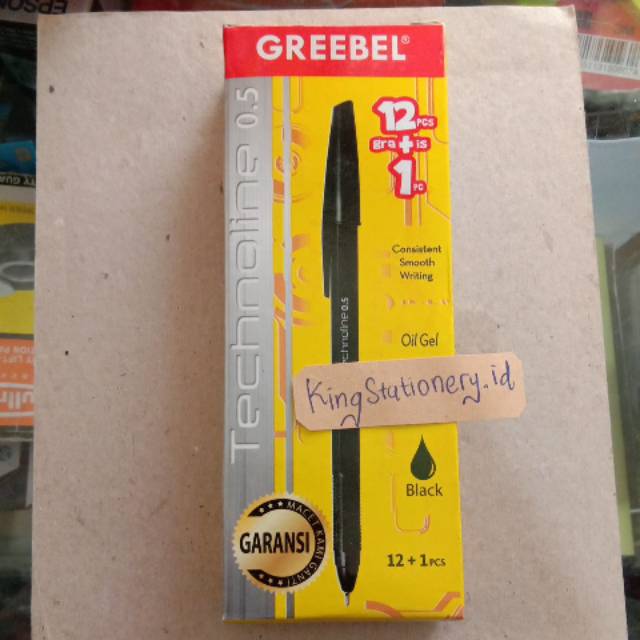 

[ PACK ] Pulpen grebeel technoline 0,5 ( isi 12 + 1)