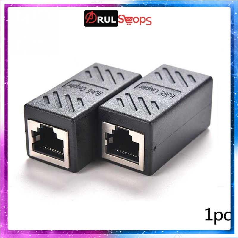 RJ45 Female to Female Cat6 Network LAN Extension Adapter Connector