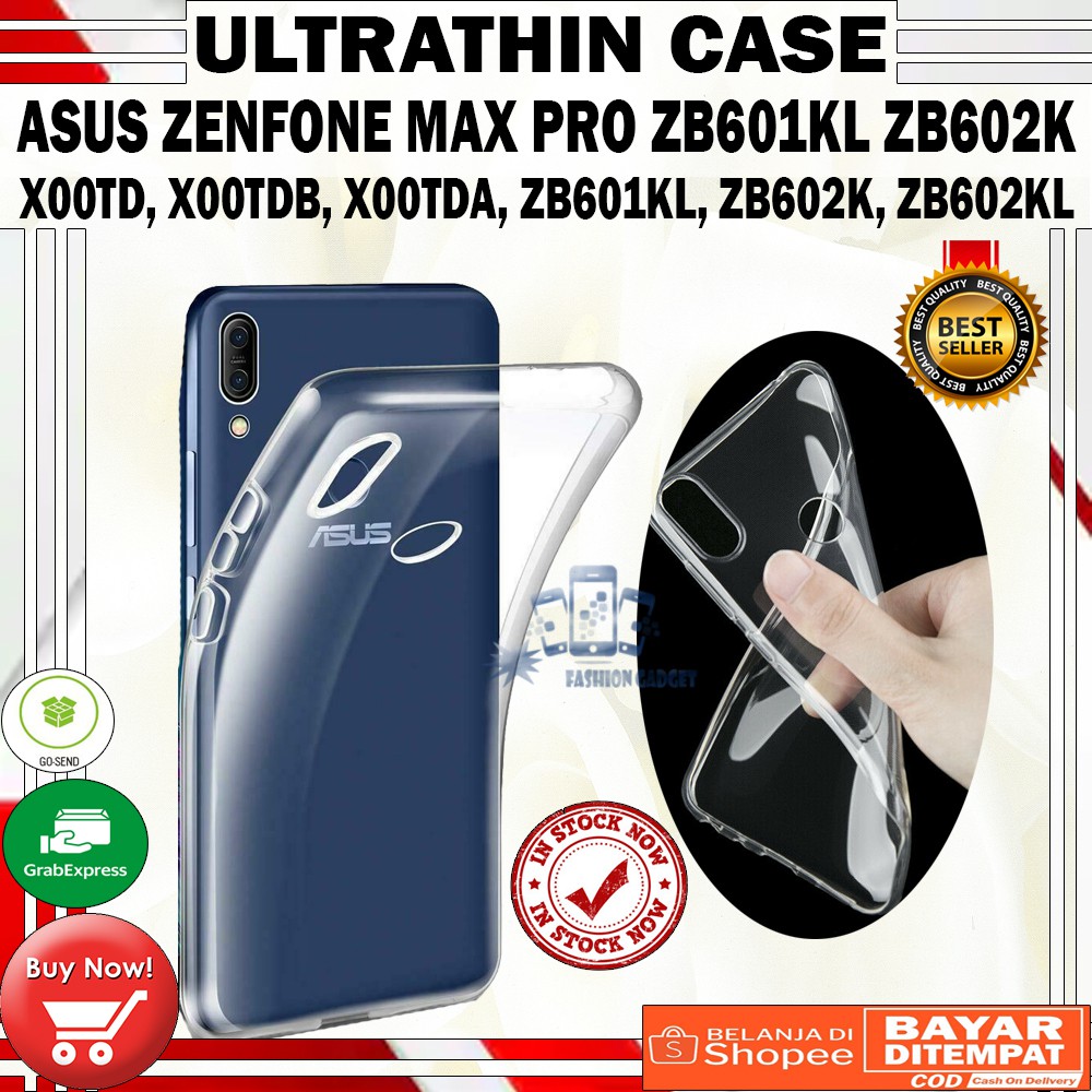 Ultrathin Asus Zenfone Max Pro M1 ZB601KL ZB602KL X00TD Ultra Thin / Silikon / Case Transparant / Casing Asus Zenfone