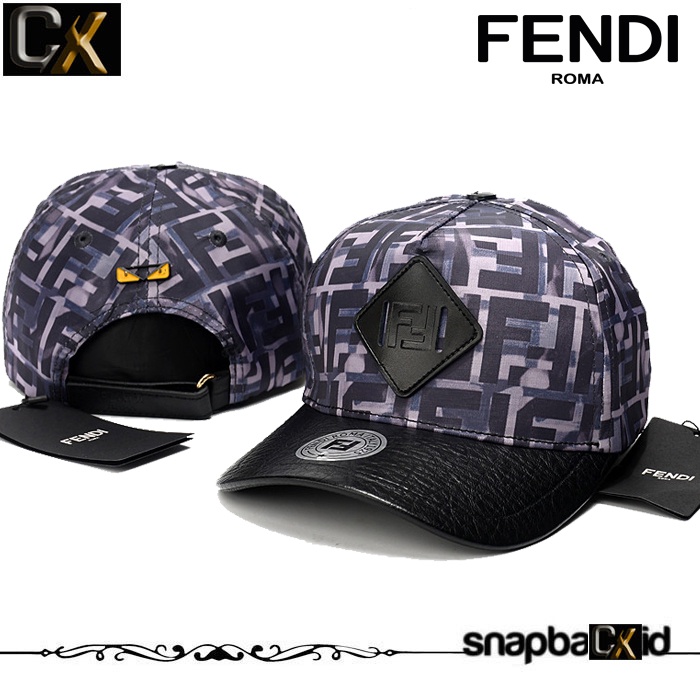 Topi Fendi Ungu Hitam Premium Import CX