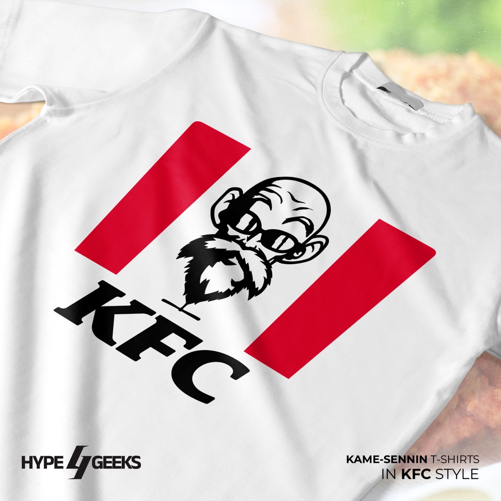 Kaos Anime Parodi Kamesennin Dragon Ball KFC Baju Pria Baju Wanita Katun Combed Dragon Ball KFC