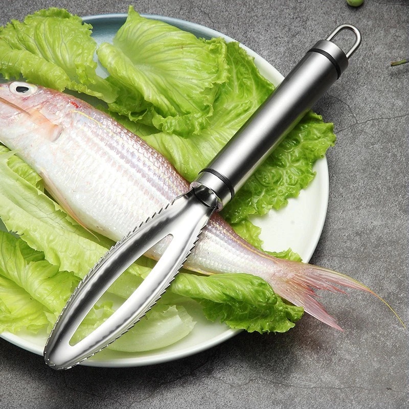 【GOGOMART】Pengupas Sisik Ikan / Penyisik Fish Peeler Stainless Steel - SUS 303