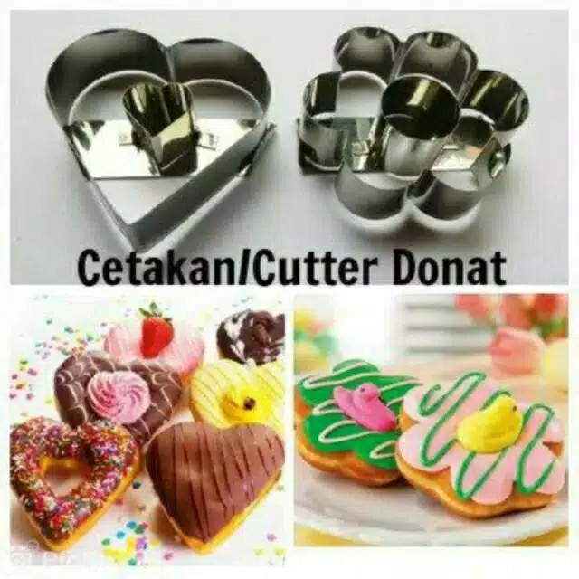 Cetakan Donat Bentuk Bulat Aluminium Stainless