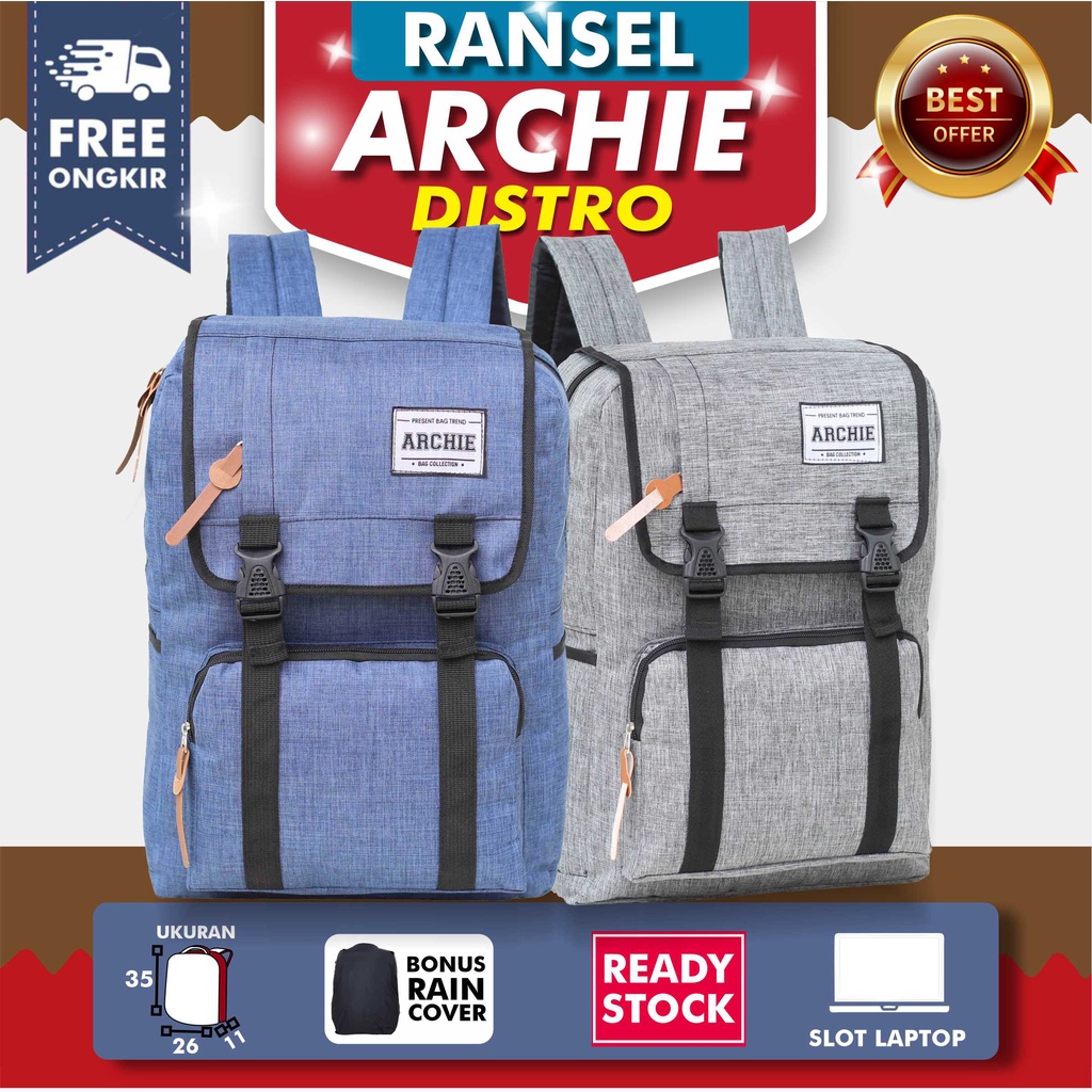 Tas Ransel Cewek Archie Tancepan Backpack Gendong Perempuan Keren Berkualitas