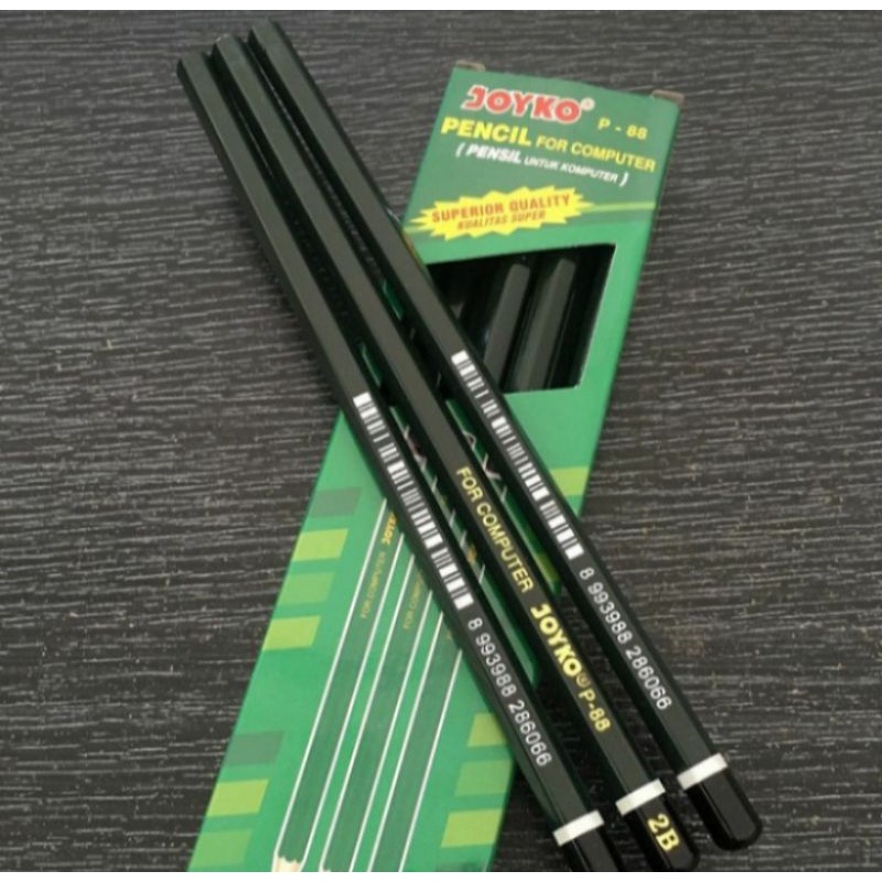 

Pensil 2B Joyko ijo P-88 isi 12pcs