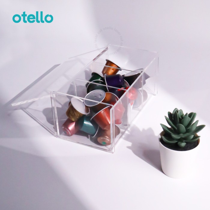 

Box Kapsul Nespresso Sekat 3 Tempat Penyimpanan Capsule Kopi Wadah Realpict