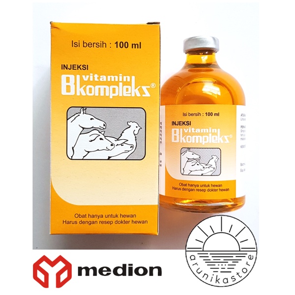 VITAMIN B KOMPLEKS 100 ml | Vitamin injeksi untuk hewan