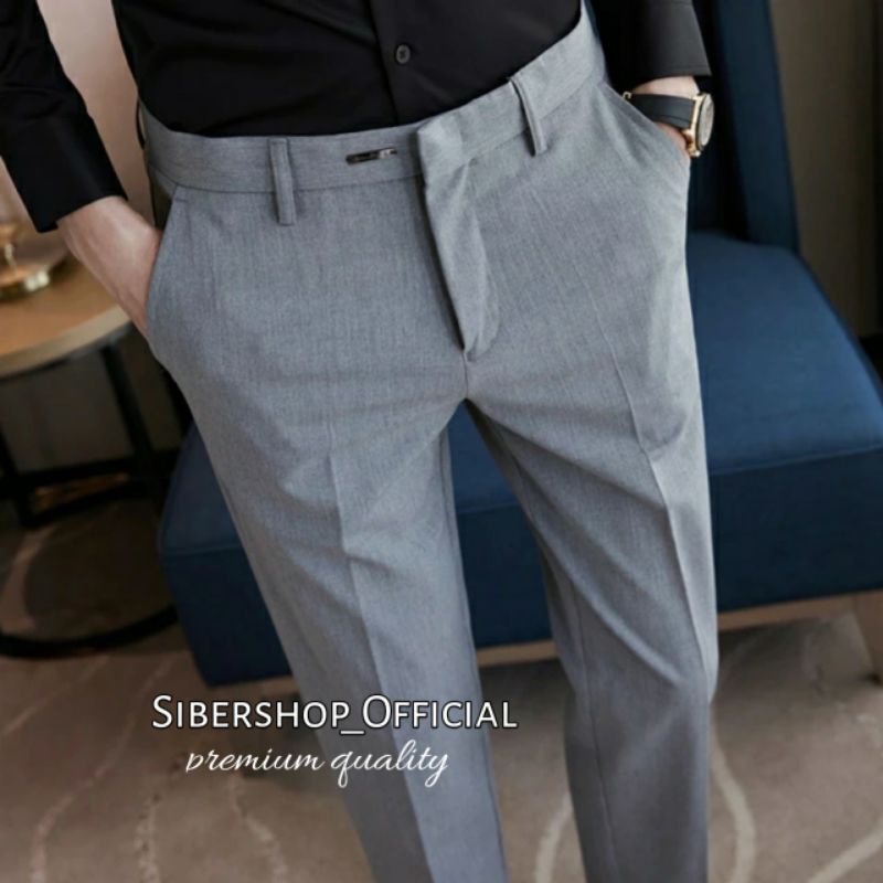 TERLARIS Celana Bahan Kantor Kerja Formal Pria Slimfit Size 27-38