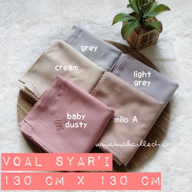Hijab Voal Syar I Miracle Umama Lasercut Premium Segiempat 130 Cm X 130 Cm Part 1 Shopee Indonesia