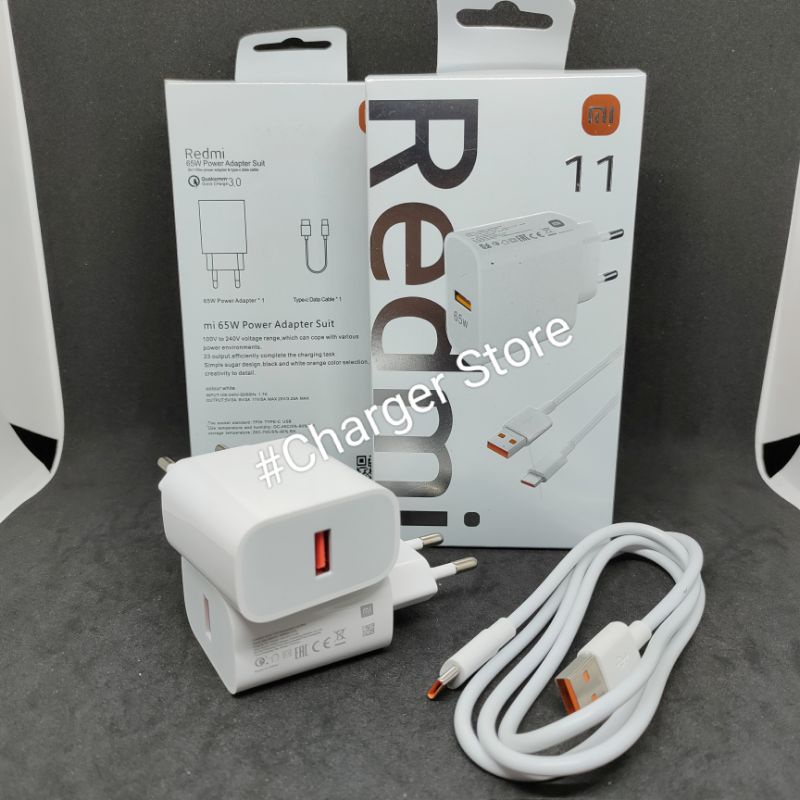 Charger Xiaomi 65W Fast Charging Type C Adapter Suit ORIGINAL