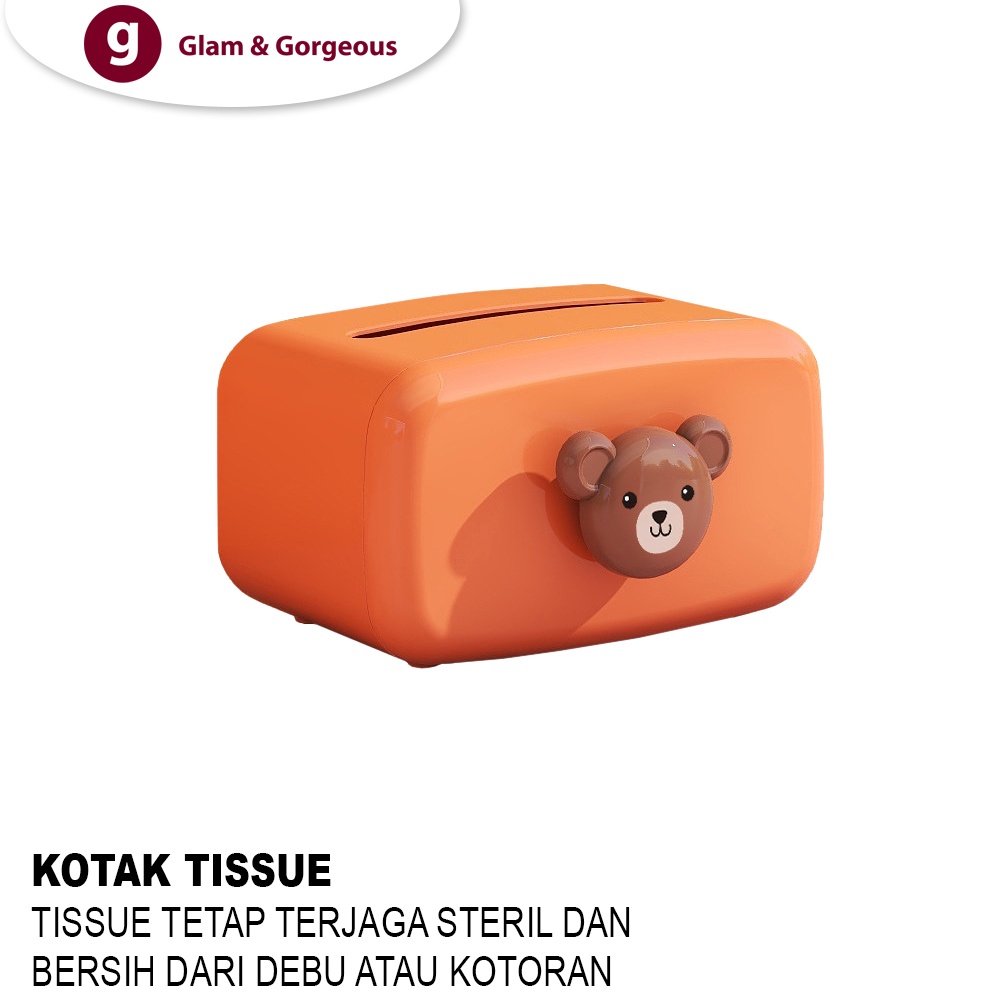 Kotak Tissue Box Organizer Tempat Wadah Tisu - KT006