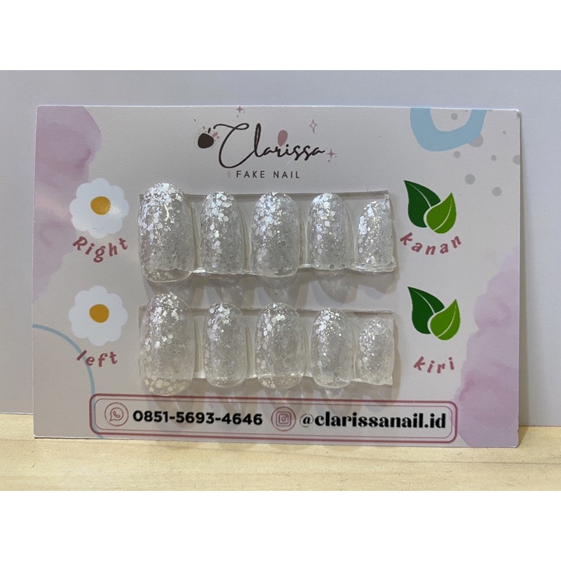 

Flake glitter snow white