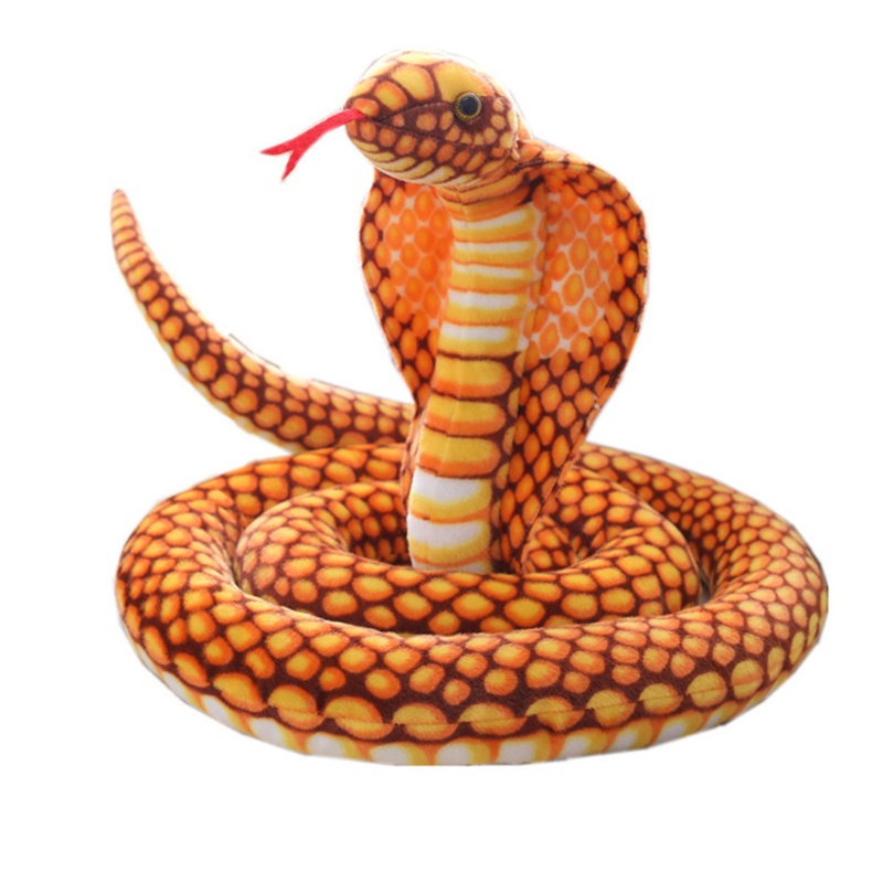 Mary Mainan Besar Plush Figure Snake Simulasi Dapat Dicuci Untuk Cobra Nursery Room Party Su