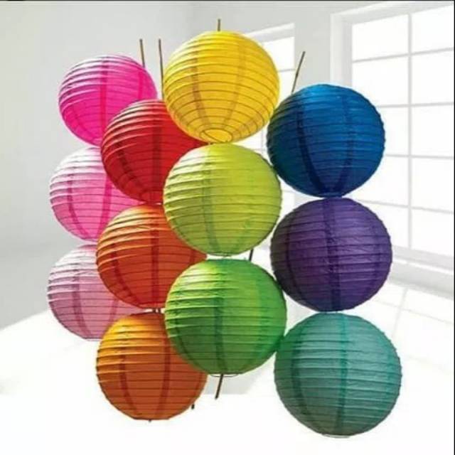  Lampion Kertas  Gantung uk 30 20cm Shopee Indonesia