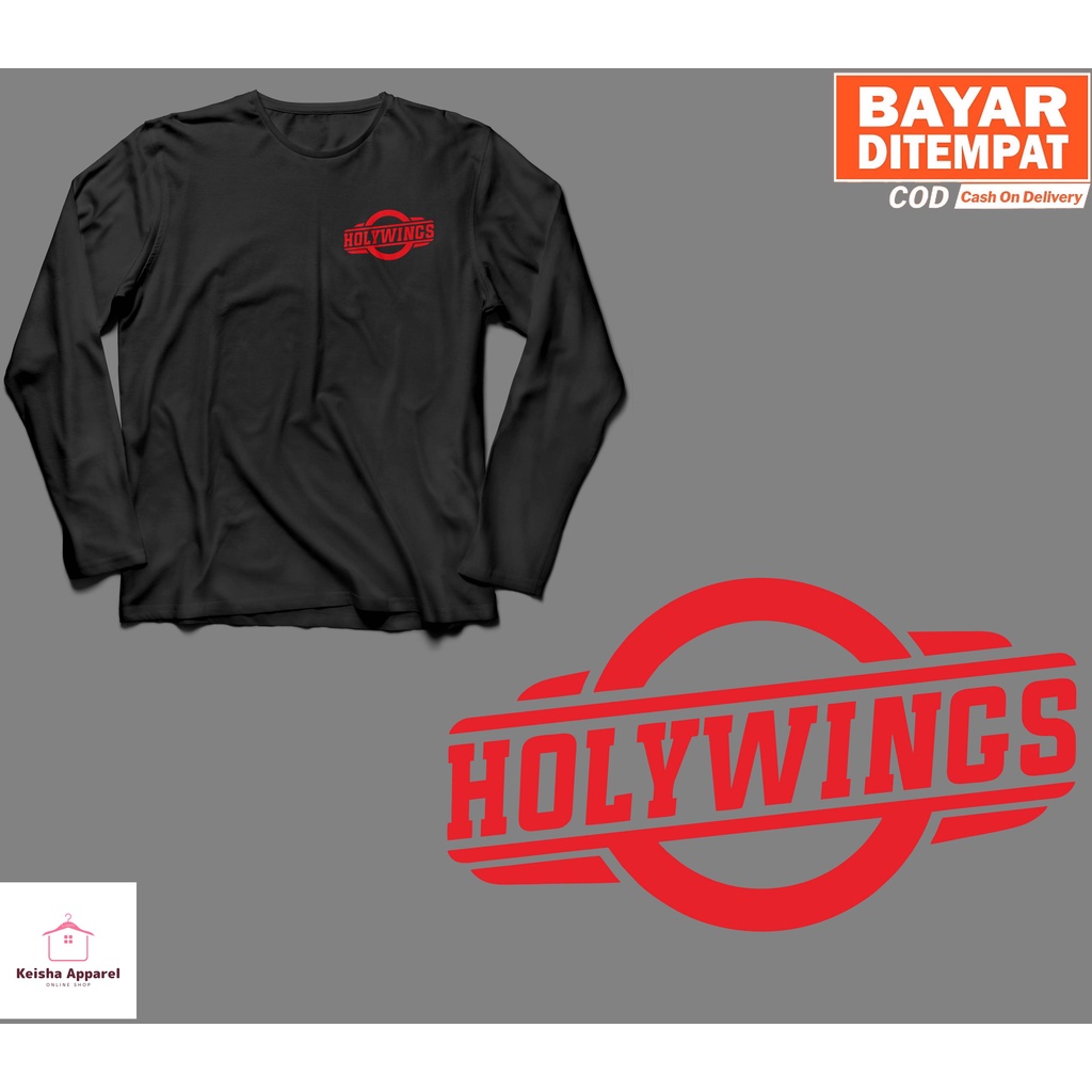 KAOS BAJU LENGAN PANJANG HOLYWINGS LOGO