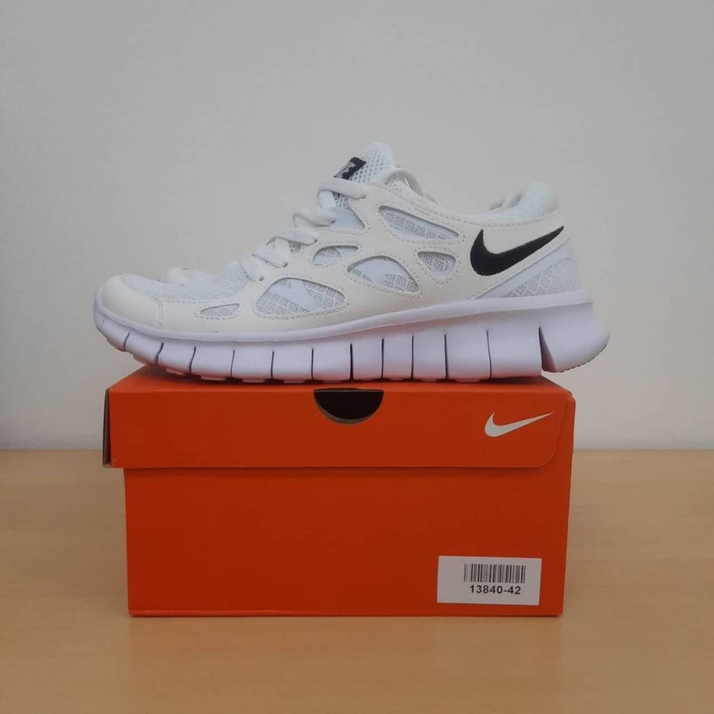 Jual Nike Free Run 2 White Black BNIB 