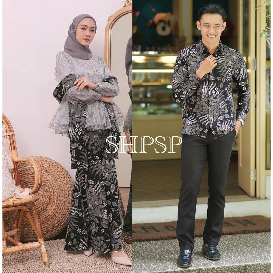 SHOPASHOP SOLO Batik Kebaya Couple Vanela Mermaid Tulle mutiara duyung