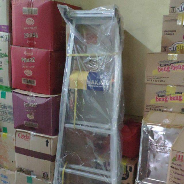 Khusus Grab / Go-send Tangga Lipat Alumunium Aluminium 2 Fungsi 150 Cm