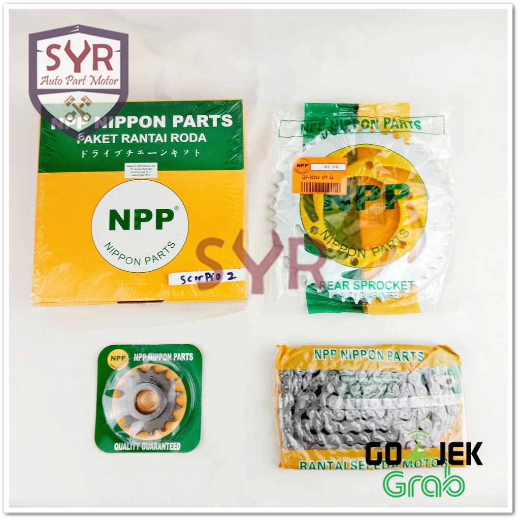 GEAR SET SCORPIO Z RANTAI RODA SCORPIO Z NPP NIPPON PARTS