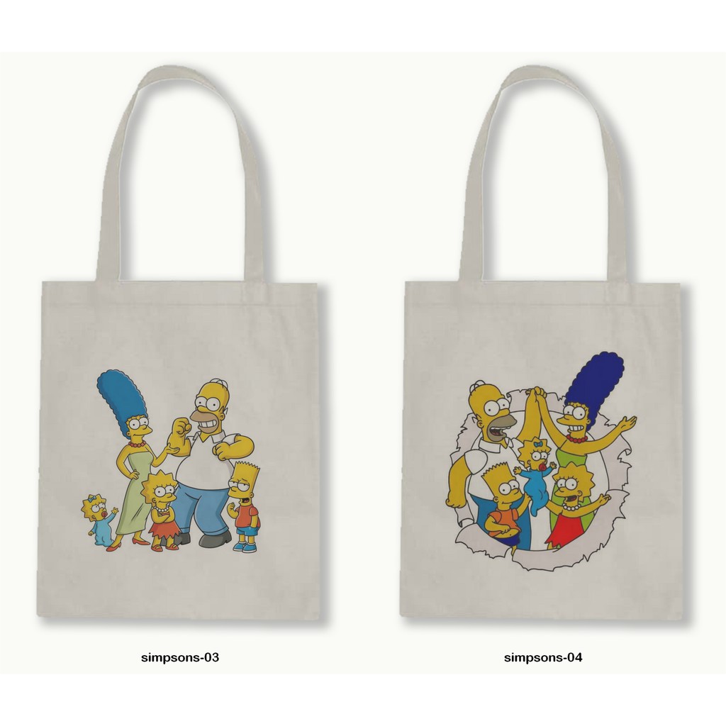 TOTE BAG BLACU 30X40 - THE SIMPSONS - 01