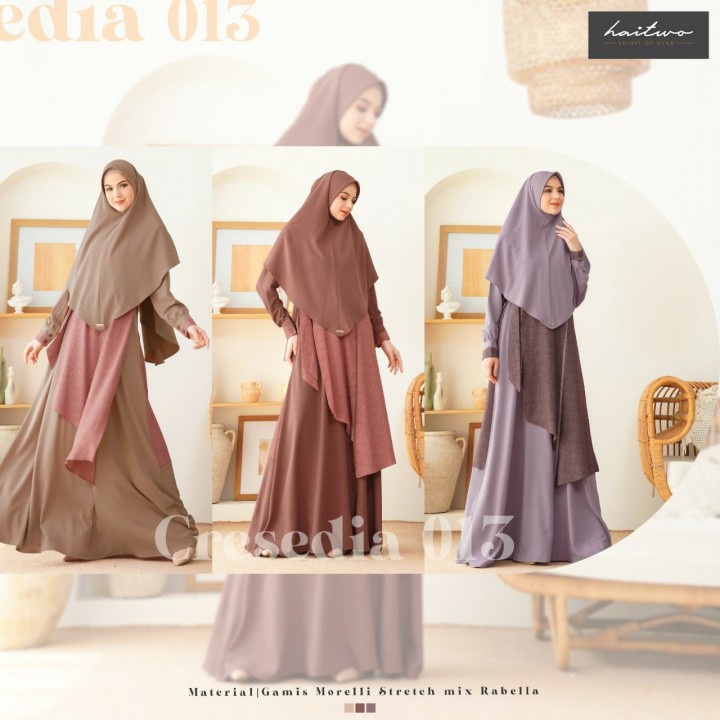 Gamis Syari Haitwo CRESEDIA 013 Fashion Muslim