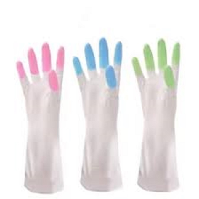 Sarung Tangan Karet cuci piring anti air RUBBER glove murah