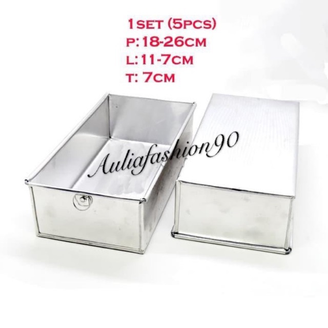 Loyang Kue Brownies / Loyang Bolu Kukus / Loyang Roti / Cake lapis surabaya 15cm-30cm Tinggi 7cm