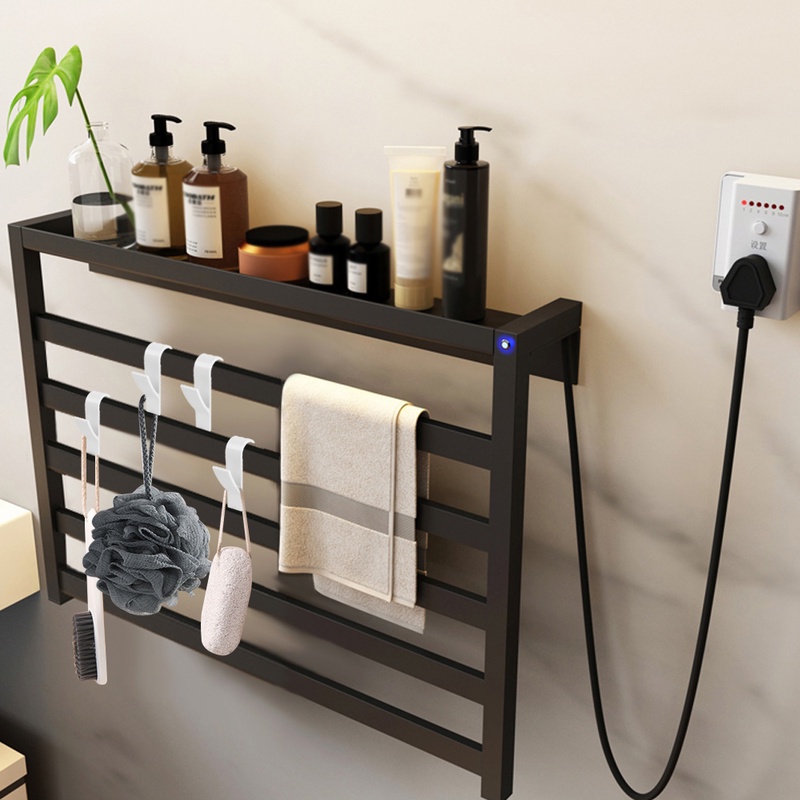 2Pcs Heating Storage Hooks / High Quality Coat Towel Rack Hanger for Heated Towel Radiator Rail