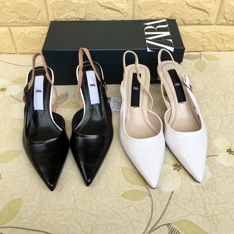 Sepatu ZR-129 Slingback Kitten Heel